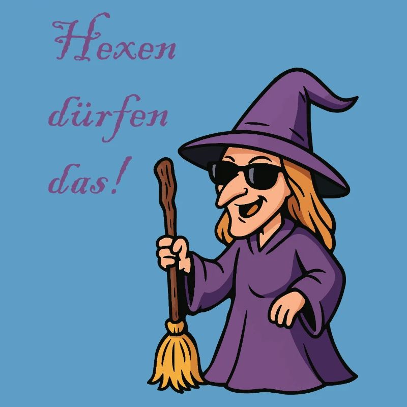 Sorcière violette avec style