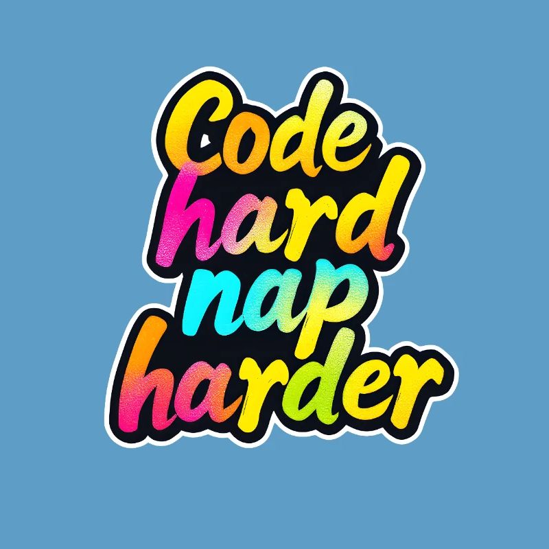Code Hard Nap Harder Funny Programmer Tee