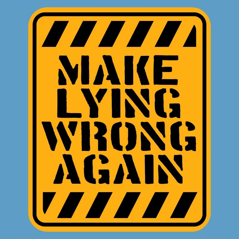 Logo de déclaration politique « Make Fooling Wrong Again »