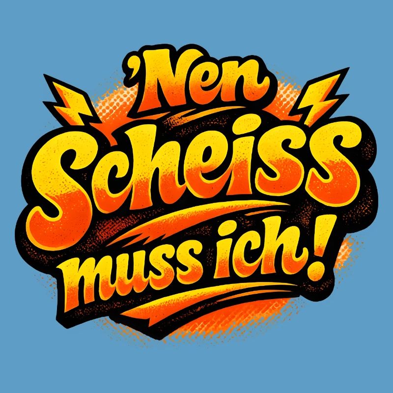 Nen Scheiss Muss Ich retro comic
