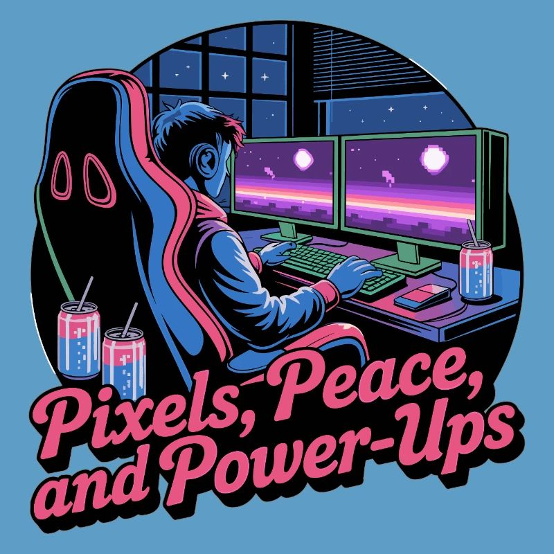 Pixels, Peace & Power-Ups – Gaming-Setup