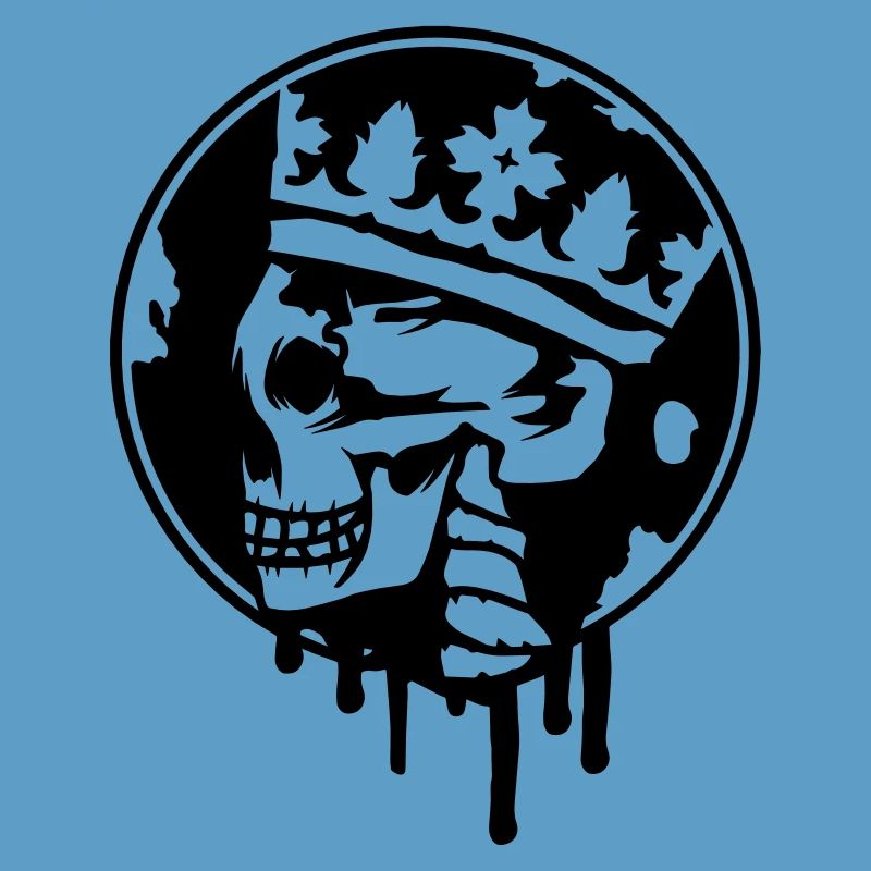 Skull with a crown