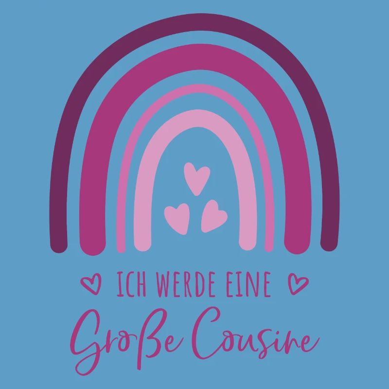 Ich werde eine große Cousine Boho Regenbogen