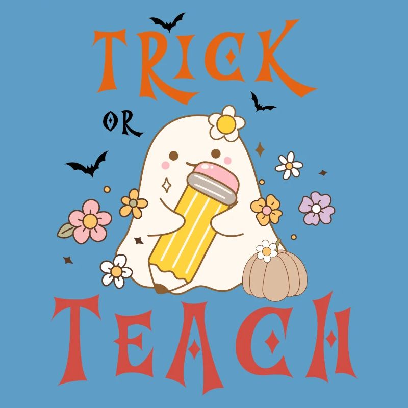 Halloween-Lehrer austricksen oder unterrichten