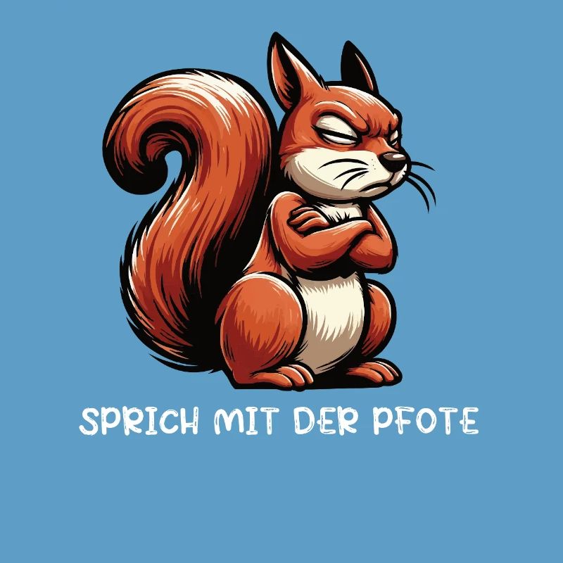 Sprich mit der Pfote Eichhörnchen Eichhorn Nager