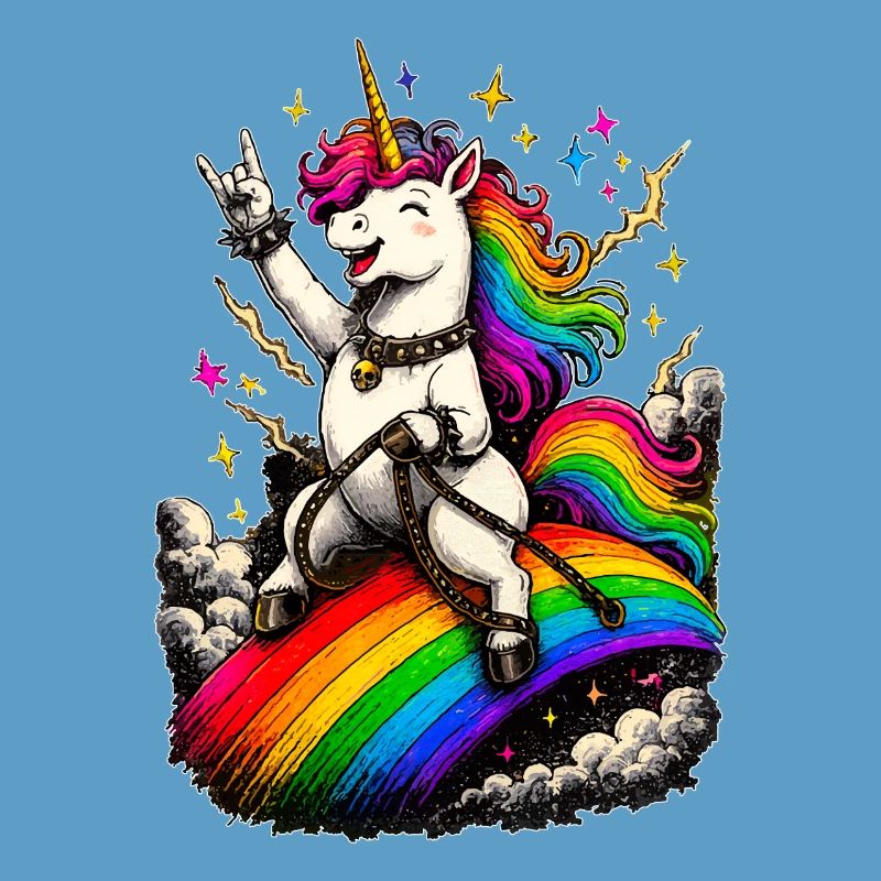 Rockendes Einhorn