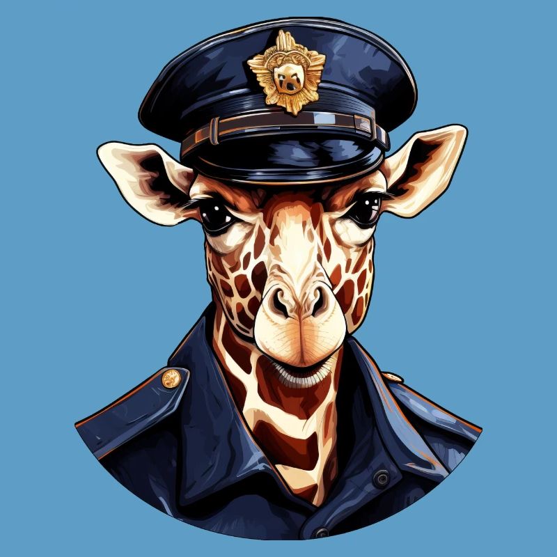 Giraffe Policeman