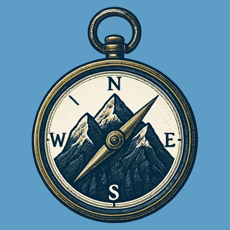 Compass Mountain Trek Azimut Hiking Gift