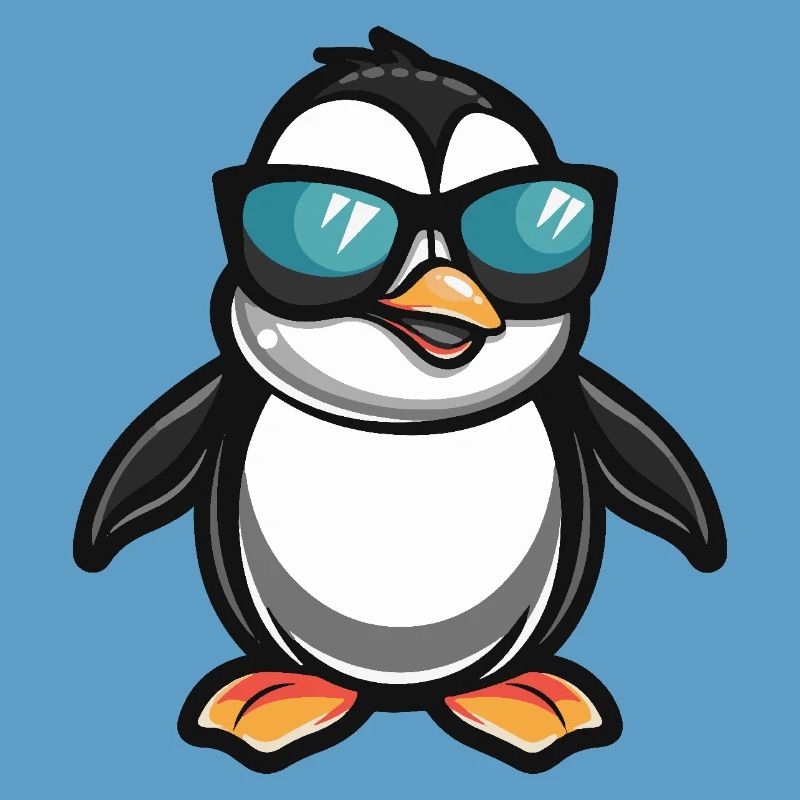 Pinguin Cool Comic