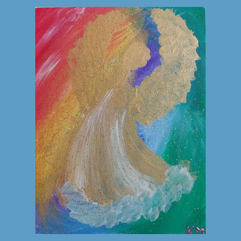 Regenbogenengel - Engel des Einklangs - Engelbild