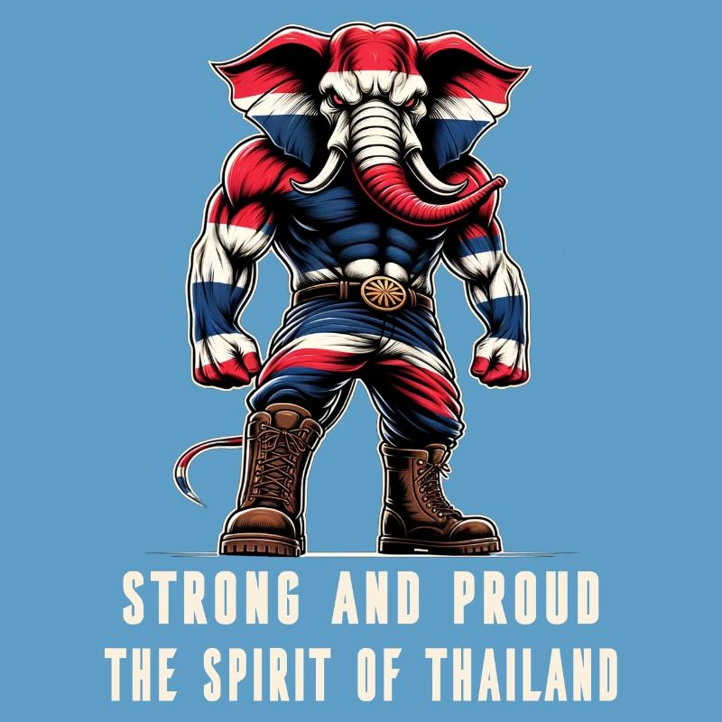 Drapeau de la Thaïlande, éléphant