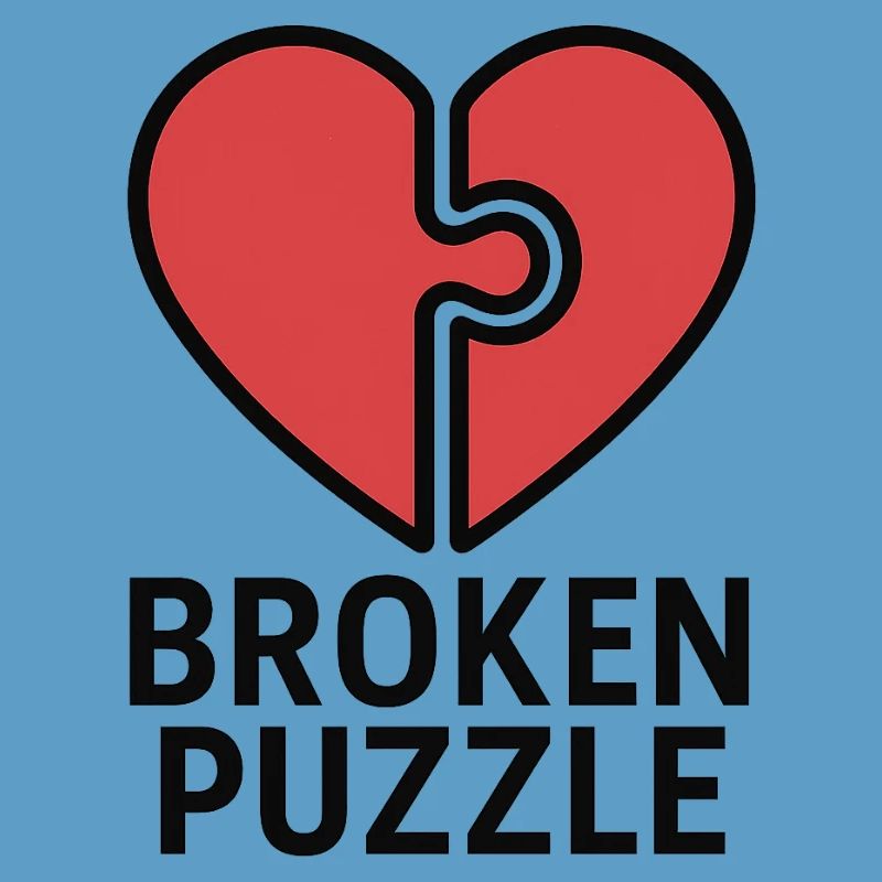 Puzzled heart design