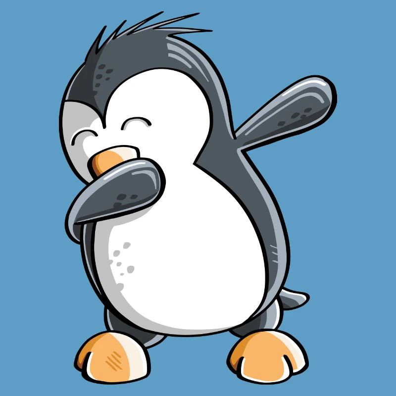 Dab Dance Penguin - Dabbing - Fun Comic - Gift