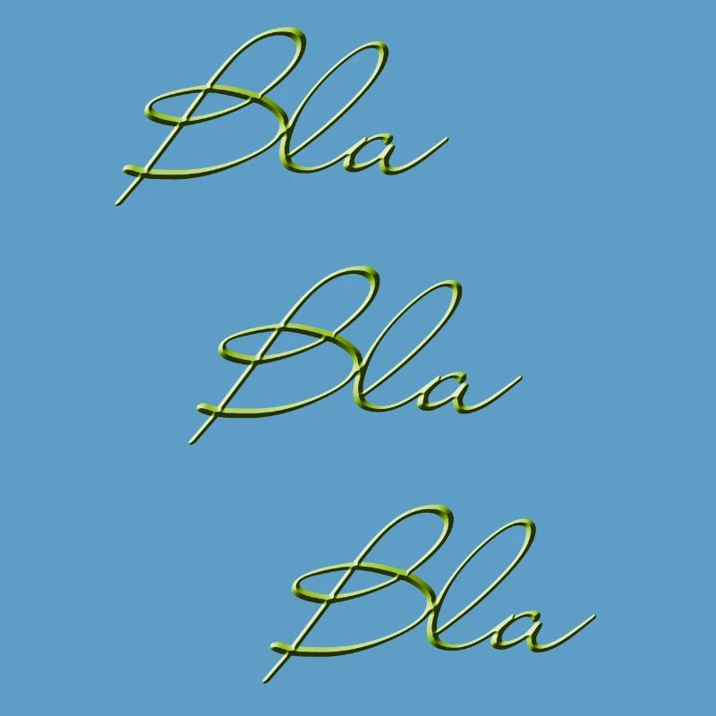 Bla Bla Triple Green Script