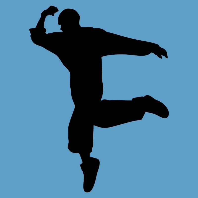 Silhouette B-Boy – Mouvement de breakdance