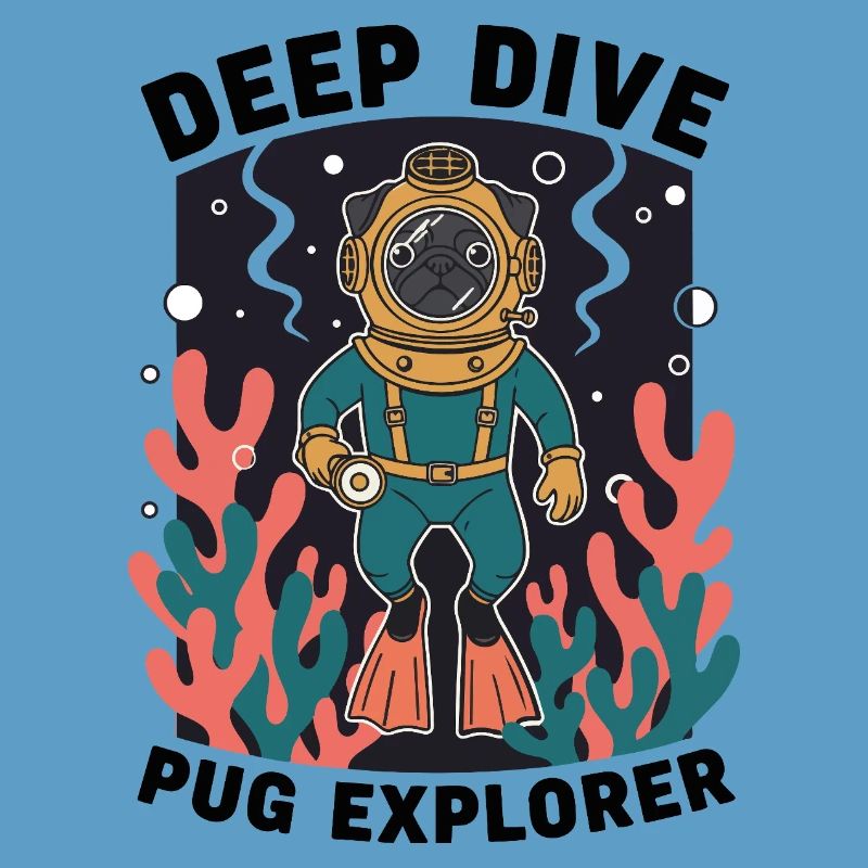Deep Dive Pug Explorer Carlin Plongeur