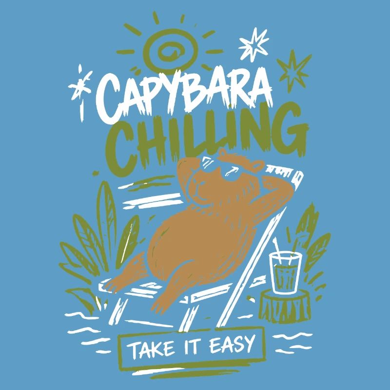 Capybara Chilling Take It Easy