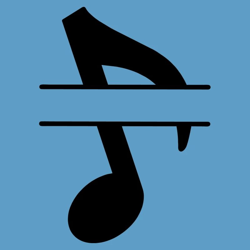Bannière de texte note de musique