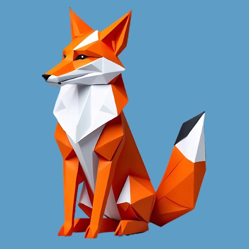 Geometric Polygon Fox