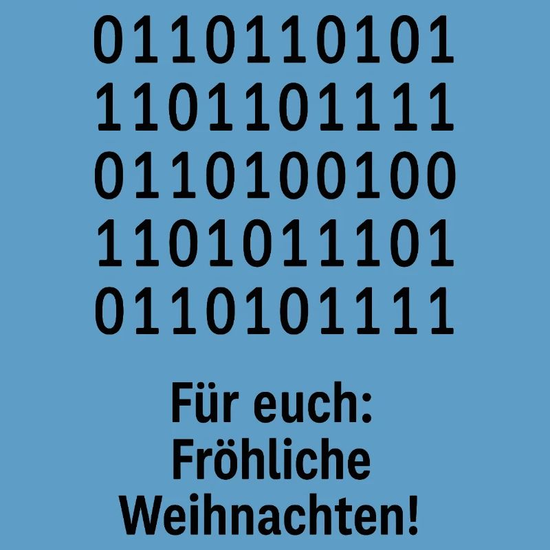 Weihnachtscode Binärmuster