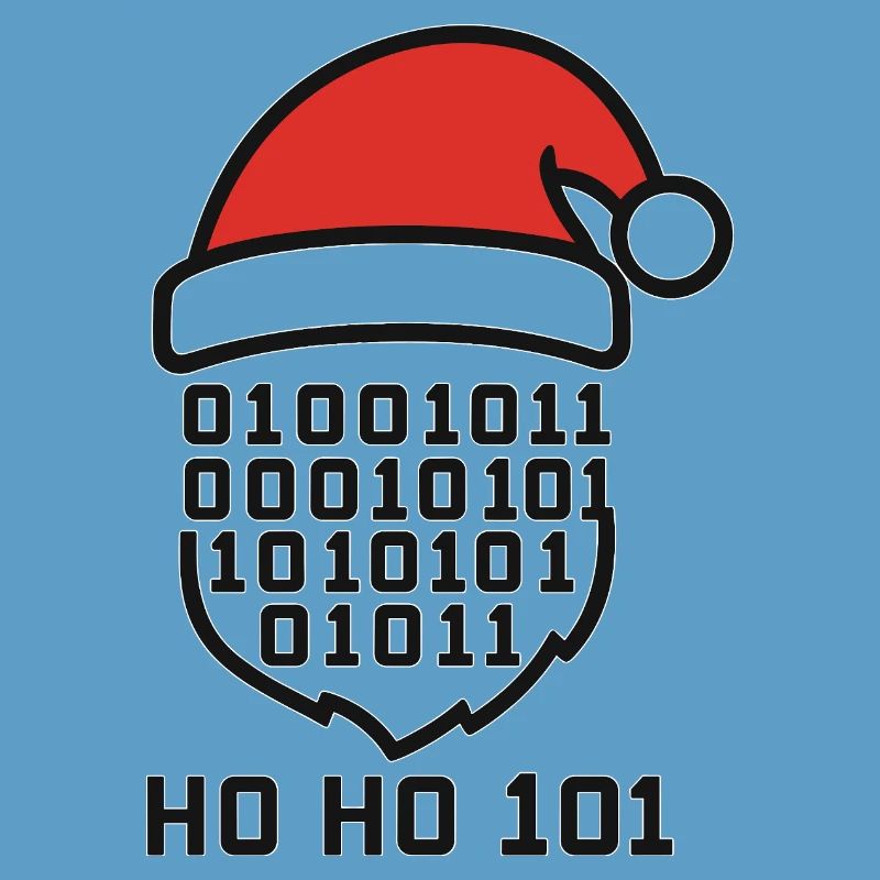 Weihnachtscode mit Santa Hut