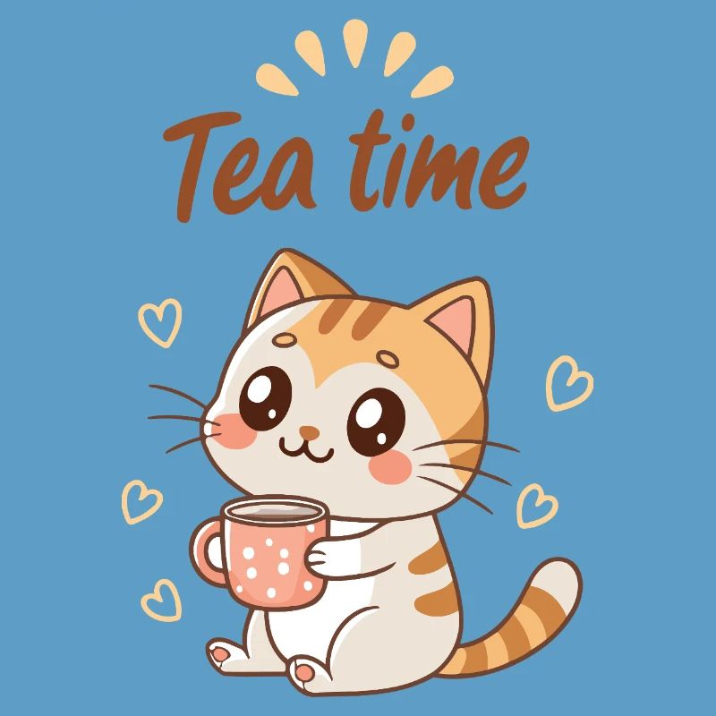 Mignon Chat Tea Time Douceur Cozy