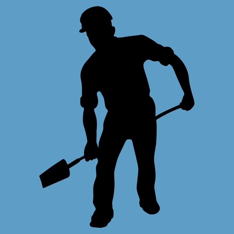 Groundworker with Shovel – Hard Work