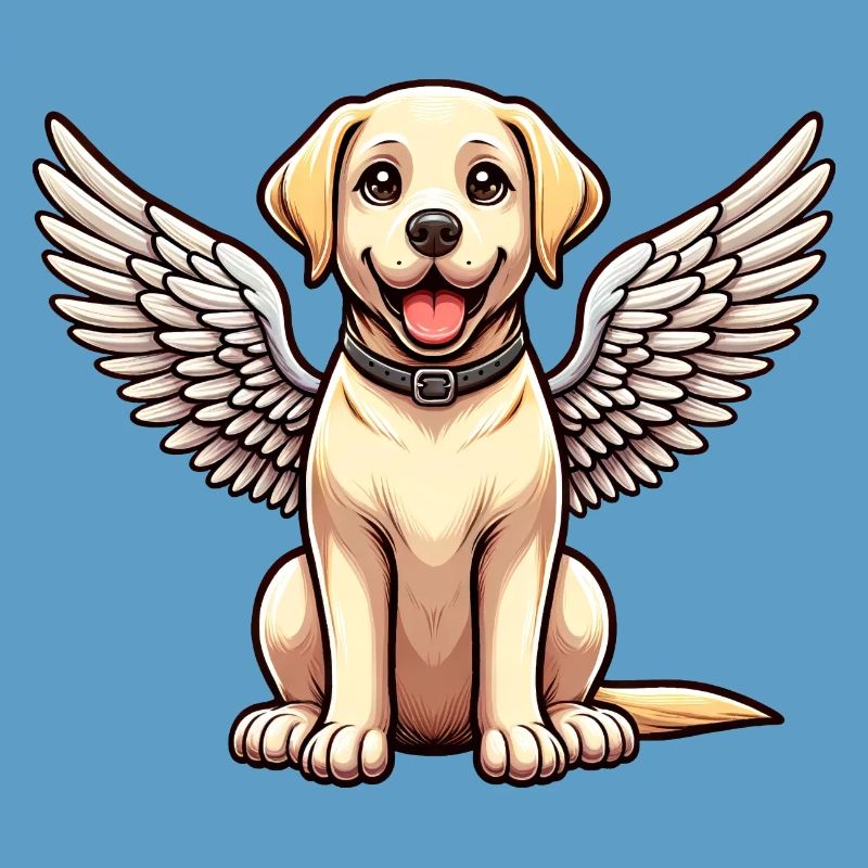 Labrador Retriever Comic Engel