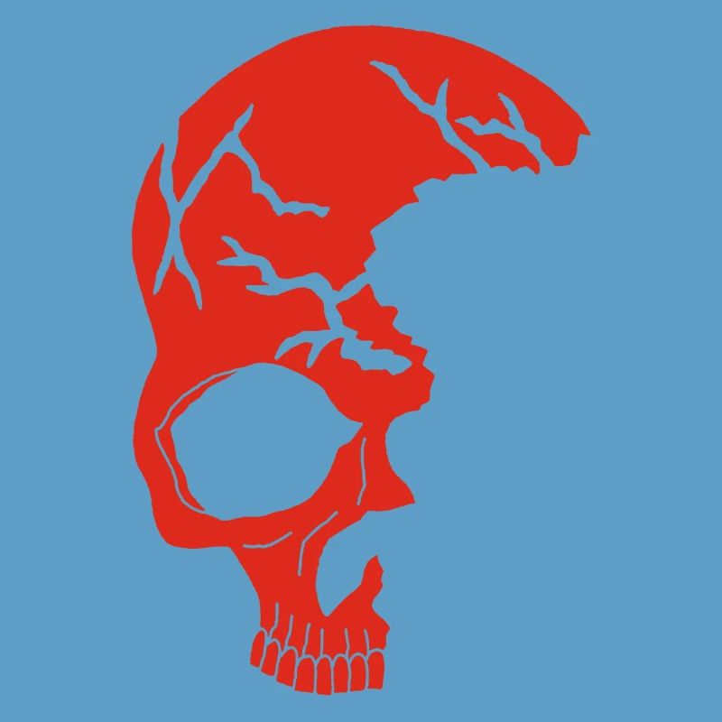 Red half-skull