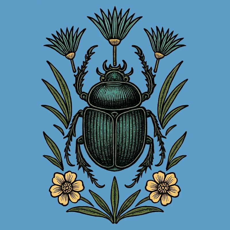 Insecte dans la structure de la fleur