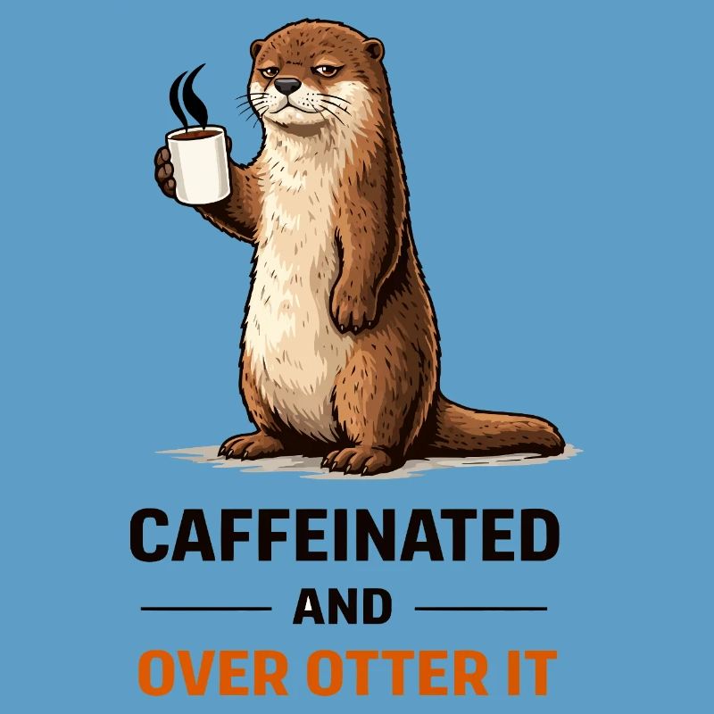 Caffeinated Otter Tee