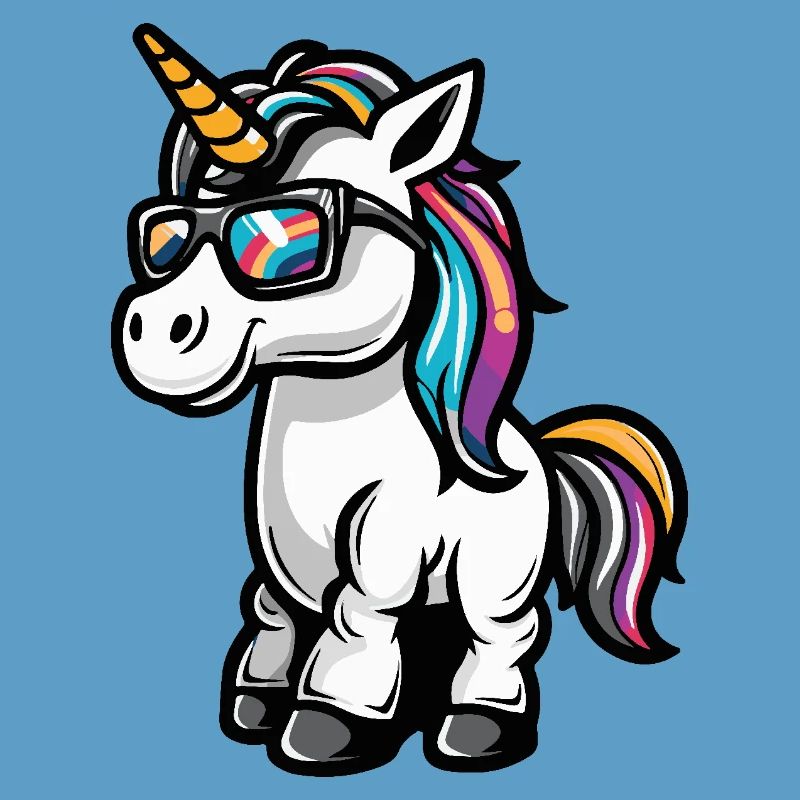 Einhorn Cool Comic
