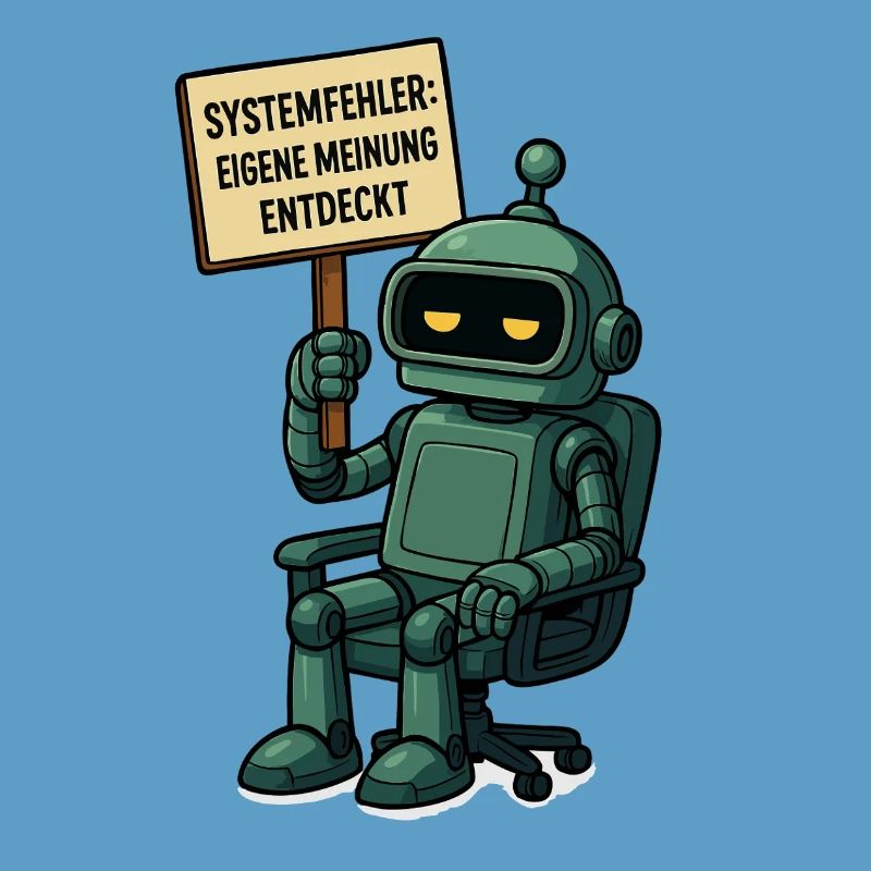 Systemfehler entdeckt – Denk selbst! Roboter