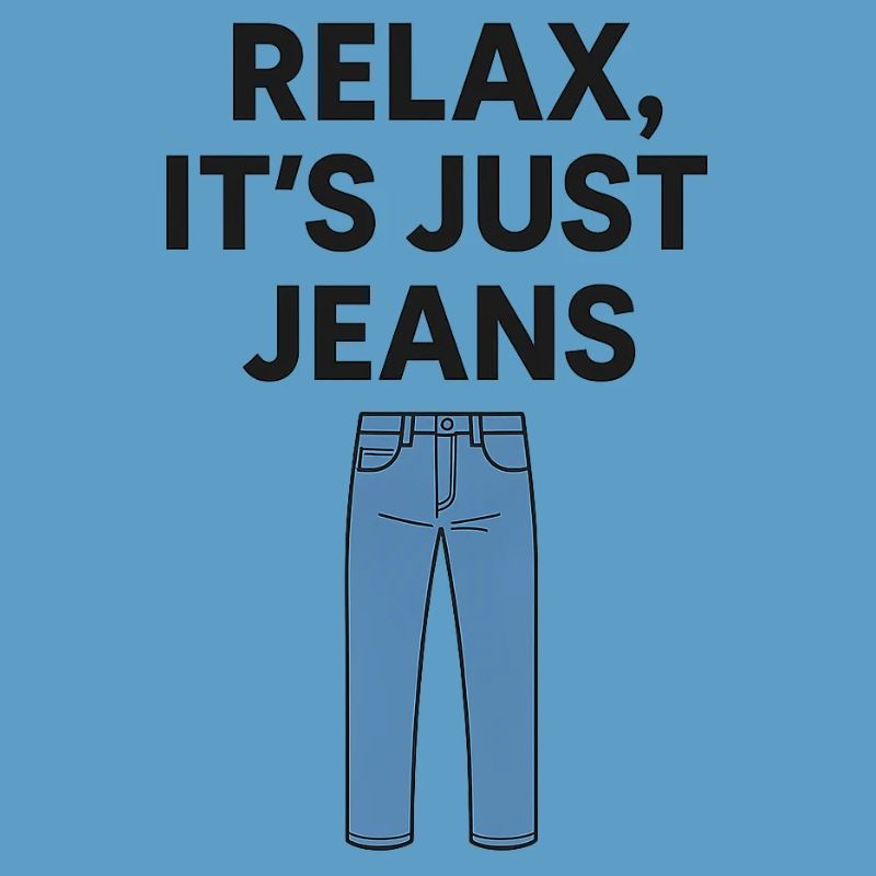 Relax It's Just Jeans Graphic Tee