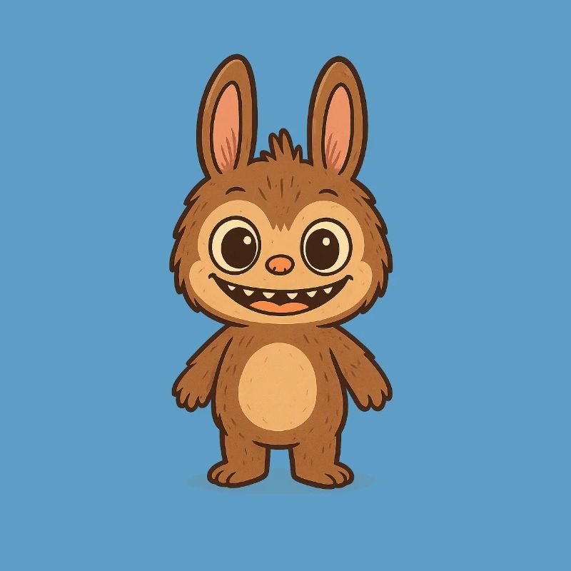 Cute Teddy Bear Rabbit Versatile Pattern