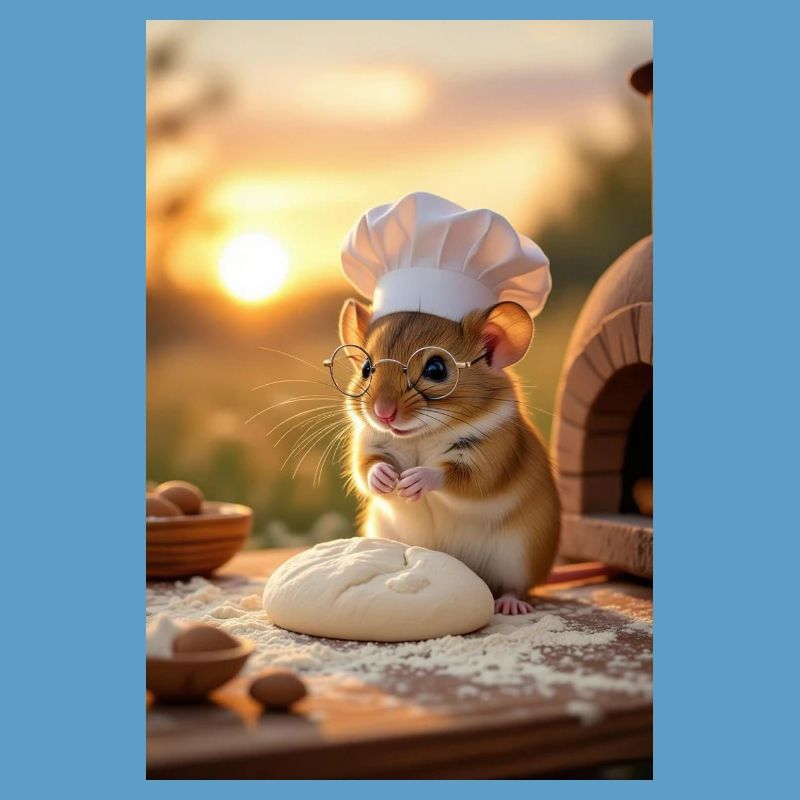 Creative Chef Mouse for Kitchen