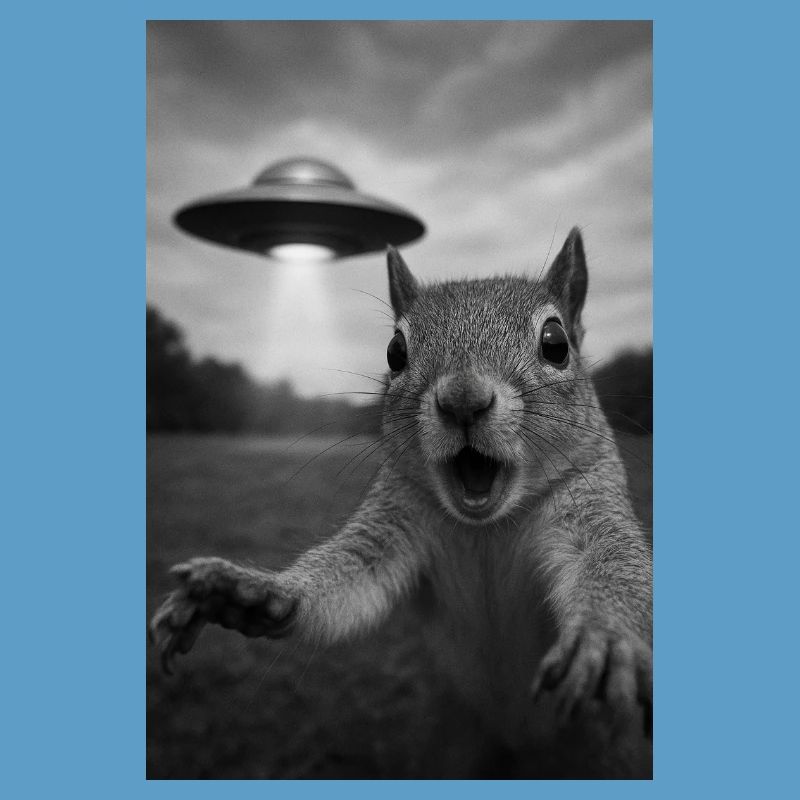 UFO Eichhörnchen Begegnung