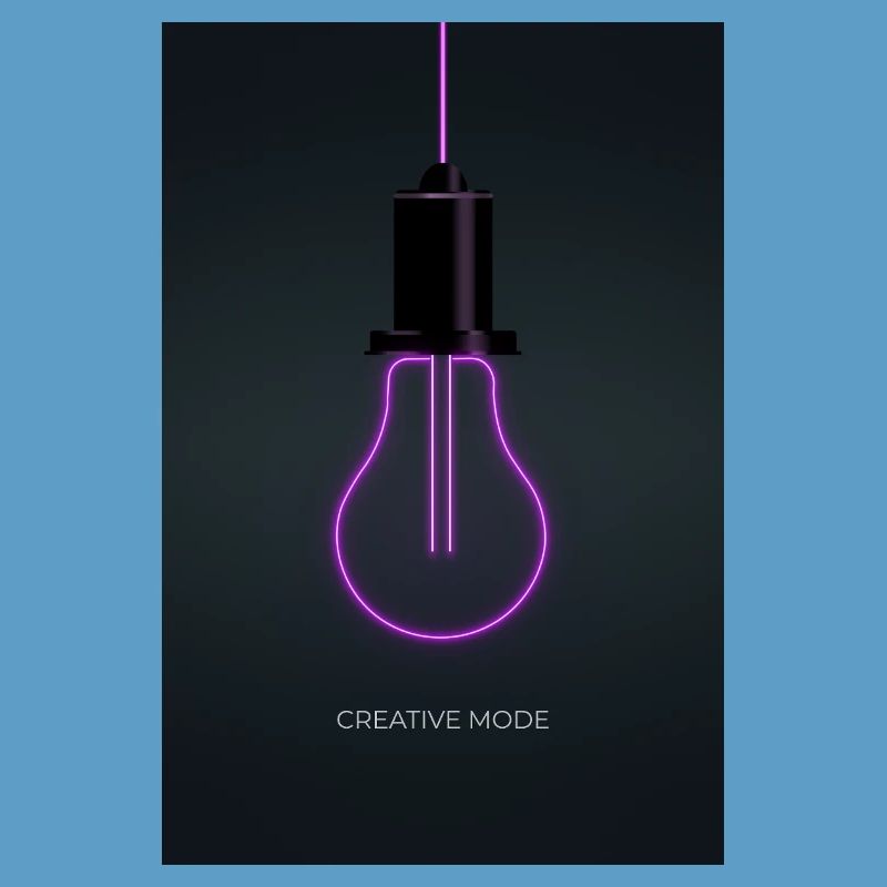 Affiche Créative de Mode Néon