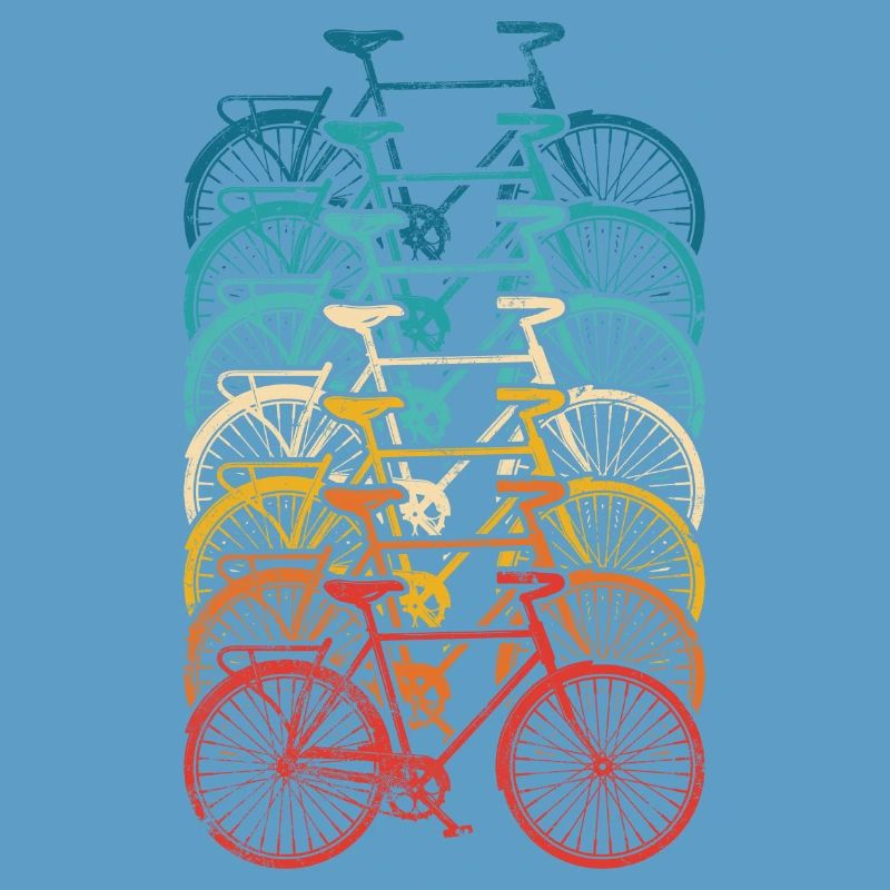 Rainbow Bike Stack Gradient