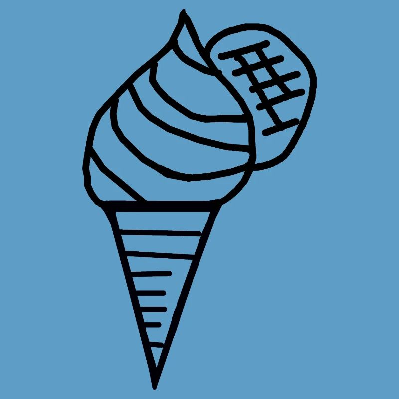 Eis  Eiscreme 60er Retro Eiswaffel Kinder