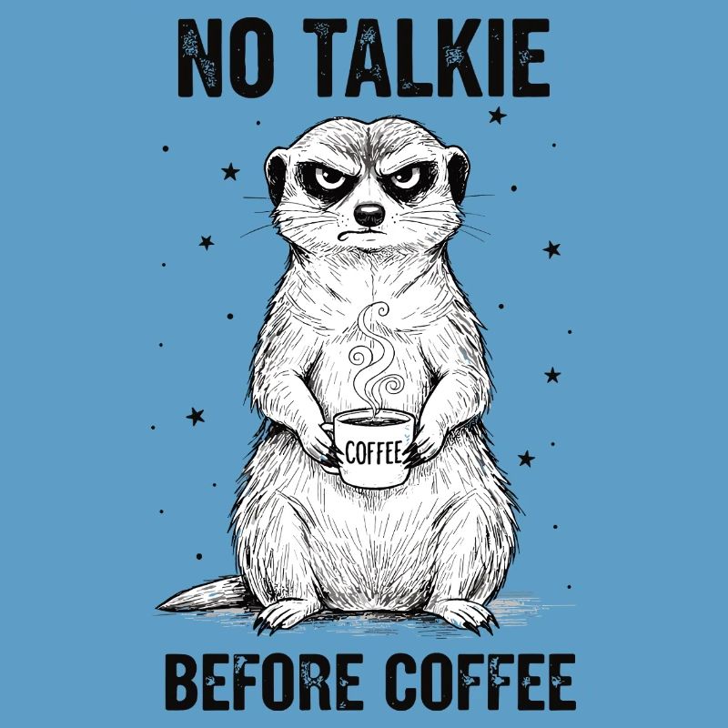 Pas de conversation devant un suricate amateur de café