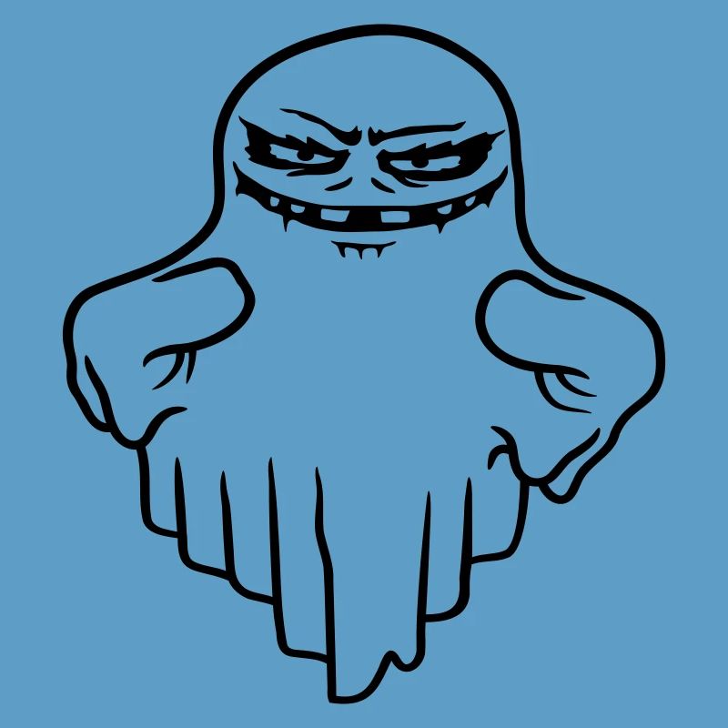 Schwebender Monster Geist Comic