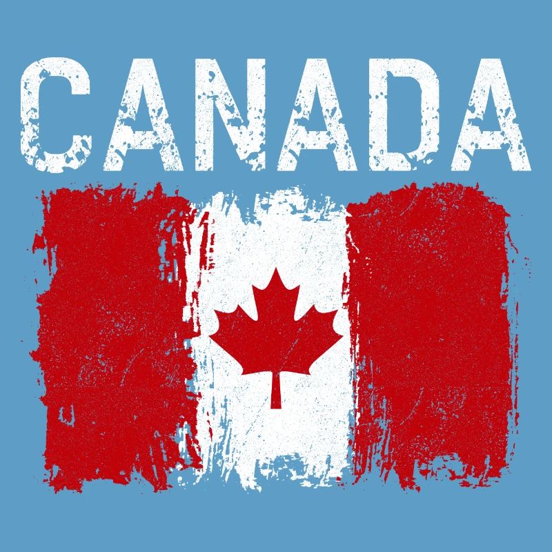 Distressed Canada Flag Print