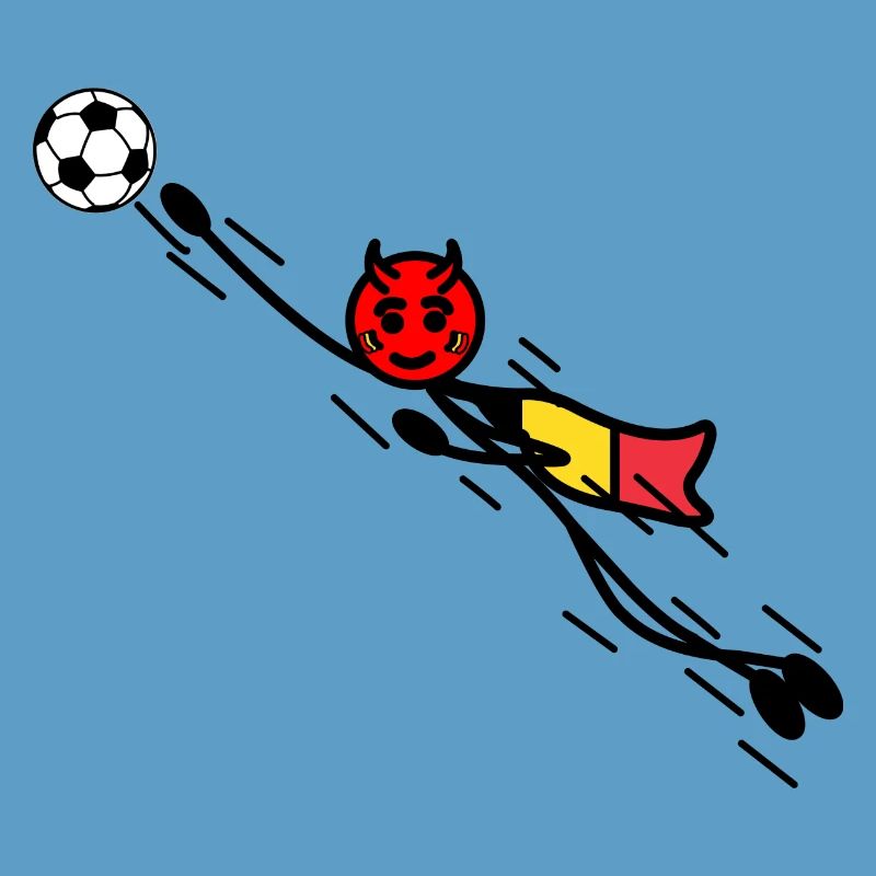 Flying Red Devil Held Keeper