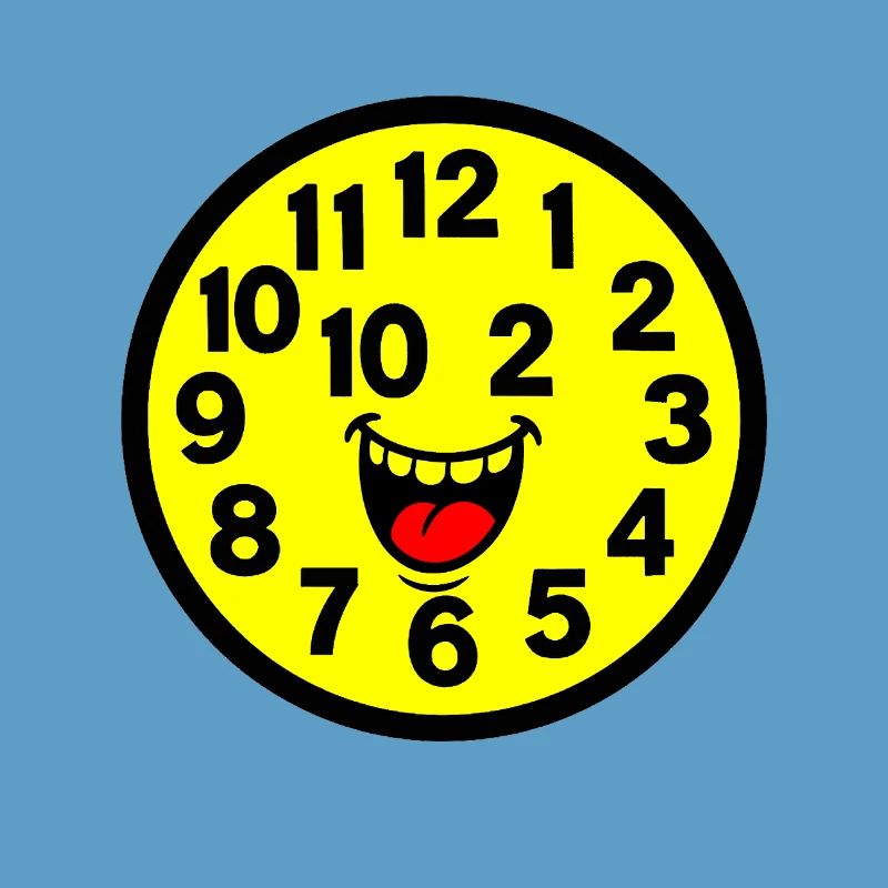 Cheerful Parodized Clock Design