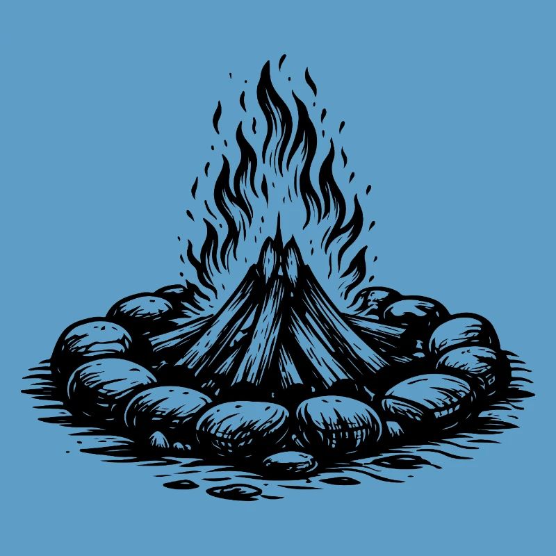 Campfire Icon Firewood