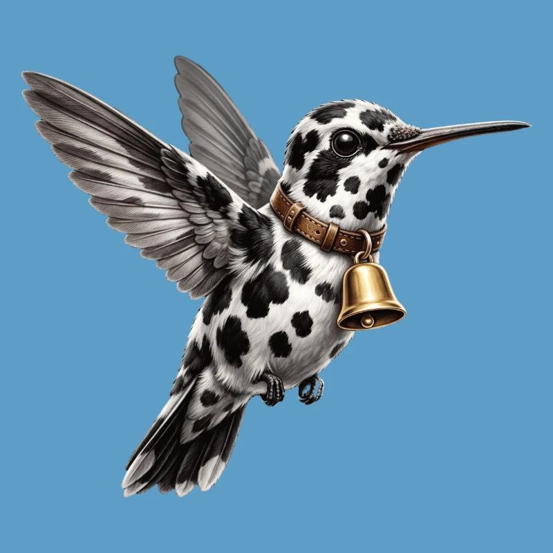 Funny Mixed Hummingbird Cow Pattern