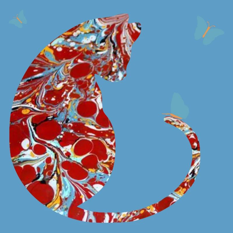 Cat with Butterfly E 251