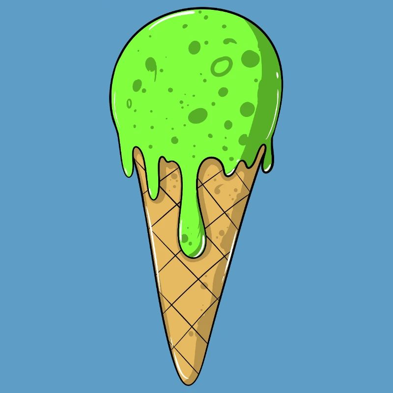 Eis | Grünes Eis Eiscreme | IceCream
