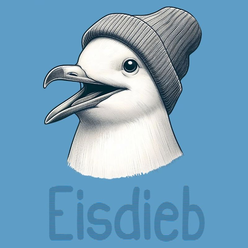 Moin Möwe Vogel Eis Creme Eisdieb Küste Nordsee
